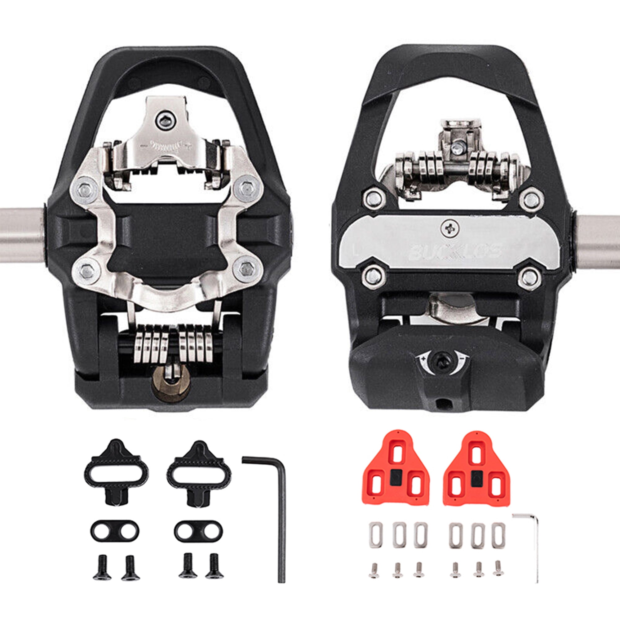 BUCKLOS Dual Function Pedal fit PELOTON Shimano SPD/LOOK Delta Cycling