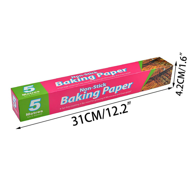 2 Rolls Wax Paper Nonstick Baking Pan Liner Oven Cooking Burgers Pizza  12X50Ft