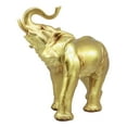 thumbnail image 2 of Auspicious Large Thai Buddha Feng Shui Golden Elephant With Trunk Up Statue, 2 of 5