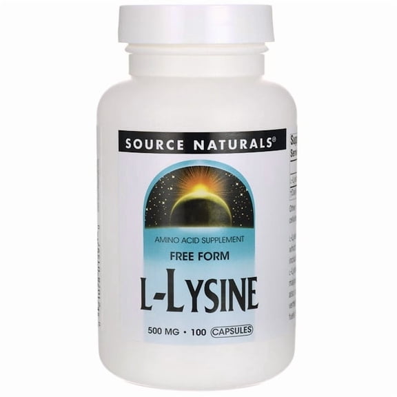 Source Naturals, Inc. L-Lysine 500mg 100 Capsule