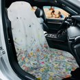 thumbnail image 3 of XYZCANDO Butterfly and Floral Pattern Car Seat Towel Cover, Soft Seat Cover Durable Sweat-Absorbent for Cars SUV, 3 of 11