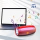 thumbnail image 5 of Altavoz Bluetooth con luces de colores - batería de 1200mAh, reproducción de 10 horas, Bluetooth 5.0, sonido HIFI de 360°, tarjeta USB/TF/entrada AUX, 5 of 5