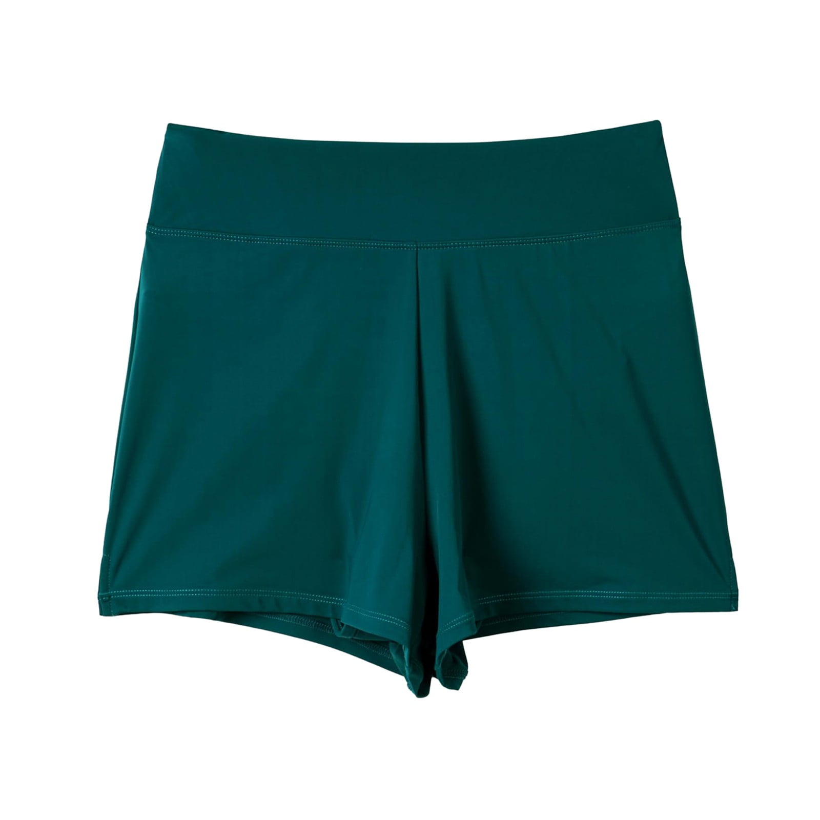 B91xZ Women's Swim Shorts with Pockets High Waisted Tummy Control Board Swimsuit Bathing Shorts for Women (Green,L)