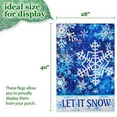 thumbnail image 4 of G128-28"x40" Large Christmas Flag for Porch Outside | Double-Sided For Outdoor Let it Snowflakes, 4 of 9