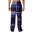 thumbnail image 4 of Stamzod Men's Pajama Pants Cotton Vintage Stripe Lounge Pants Soft Comfy Sleepwear Trousers Tapered Baggy Pj Bottoms on Clearance, 4 of 6