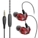 thumbnail image 1 of Auriculares con cable, 3,5 mm, estéreo, bajo, Auriculares con cable, teléfono móvil, tableta, Auriculares internos, rojo 1 par kenally EL001673-02B, 1 of 2