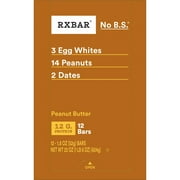 RXBAR Peanut Butter Chewy Protein Bars, Gluten-Free, Ready-to-Eat, 22 oz, 12 Count
