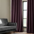 thumbnail image 4 of Half Price Drapes Winter Plum Heritage Plush Velvet Room Darkening Curtains (1 Panel), 50W X 108L, 4 of 12