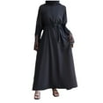 thumbnail image 1 of QIPOPIQ Robe de Prière une-Pièce Unie pour Femme Musulmane Robe Abaya Musulmane Abaya Maxi Islamique Caftan Robe Longueur Complète Liquidation, 1 of 9