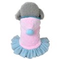 thumbnail image 3 of Otoño Invierno lindo suave perro ropa de felpa vestido para perros pequeños cachorro ropa general traje, 3 of 5