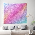 thumbnail image 2 of Daiia Fun Rainbow Pink Pattern Tapestry 60x51 Inches Wall Hanging Tapestry Artistic Wall Hanging Bedroom Wall Decor Living Room Tapestry Dorm Room Decor, 2 of 9