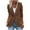 Brown, variant on Blazer Women Casual Open Front Blazers Long Sleeve Work Office Blazer Jacket With Shoulder Pads Fall Fashion My Items