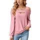 thumbnail image 1 of Blusa de Verano con Escote Cuadrado y Hombros Descubiertos para Mujer, Color Rosa M, 1 of 8