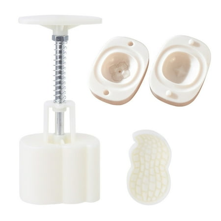 

HOTYA Hand-Pressure Moon Cake Mould Peanut Mooncake Stamp Mooncake Silicone Craft Mold