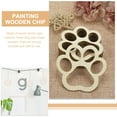 thumbnail image 3 of 30 Pcs Wooden Hollow Dog Paw with Rope Painted DIY Winding Board Chips Paws Shape Graffiti Slices Versatilen Front Door Decor Home Handmade, 3 of 6