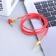 thumbnail image 1 of Cable de audio Ndcxsfigh Estéreo 3,5 mm Macho a Macho 1 m Rojo Ángulo Recto Nuevos Originales, 1 of 6