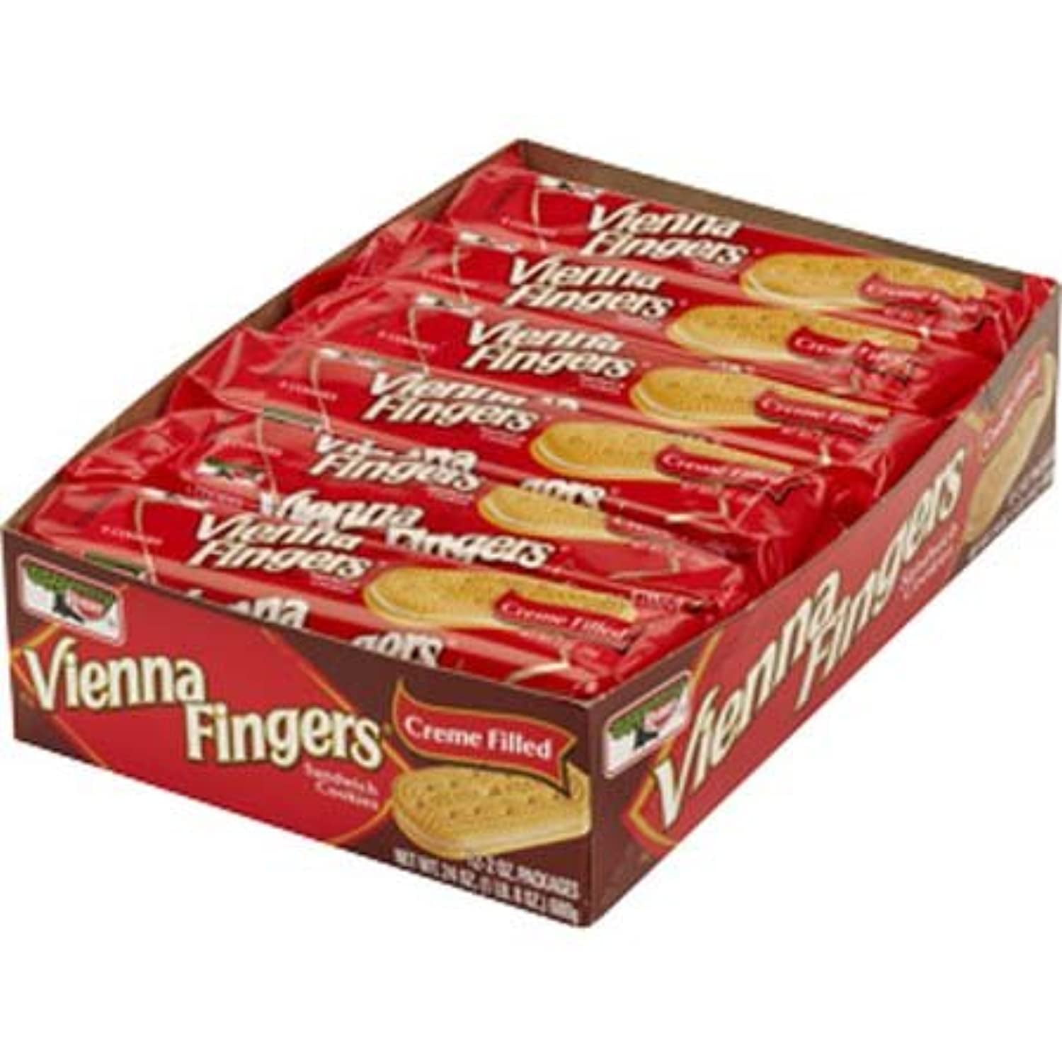 Keebler Vienna Fingers Cream Filled Cookies, 12 Pack 2Oz(56G