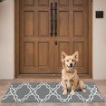 thumbnail image 4 of Gray Geometric Quatrefoil Pattern Door Rugs,Washable Non Slip Door Mats Indoor,Decorative Door Mats,Entry Mat Indoor for Entrance,Bedroom,Kitchen,Bathroom,16"x47", 4 of 6
