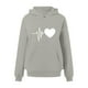 thumbnail image 4 of WILLBEST Sudadera con Capucha y Cordón Ajustable, Estilo Casual, para Mujer, Ideal para Otoño E Invierno, Perfecta para Actividades Al Aire Libre Tallas Grandes, con Estampado de Letras Grande, 4 of 6
