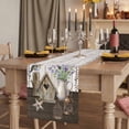 thumbnail image 2 of Table Runners 72 Inches Long Dress Scarves, Vintage Flowers Farmhouse Kitchen/Dining Table Runner, Coffee Tablerunners, Wooden Birds Retro Art Farmhouse 14x72 Inch, 2 of 9