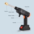 thumbnail image 4 of Handheld High Pressure Washer Cordless 21V Portable Multi-Function  for Car Cleaning/ Courtyard Flush/ Air Connition/ Kitchen Cleaning/ Garden Watering with 2 Rechargeable Batteries, 4 of 7
