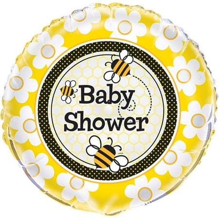 18 Foil Bumble Bee Baby Shower Balloon Walmart Com