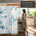 thumbnail image 5 of Oriental Furniture 6 ft. Tall Pure Leaves Canvas Room Divider - 3 Panel, 5 of 5