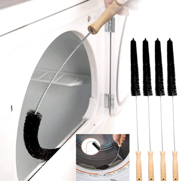 Cepillo largo y flexible para limpiar radiadores con mango de madera - Limpieza profunda en zonas difíciles de alcanzar, escaleras y muebles con cerdas de nailon sin arañazos