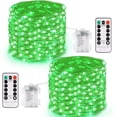 thumbnail image 1 of Guirnalda de luces JMEXSUSS, color verde, 20 m, 200 LED con control remoto, 8 modos, 1 of 9