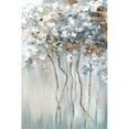 thumbnail image 3 of Mavis, Luna 17x24 Black Modern Framed Museum Art Print Titled - Golden Blue Forest, 3 of 5