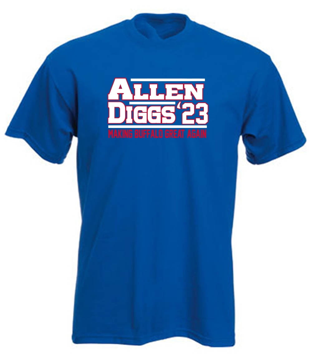 Shedd Shirts Bills Josh Allen Stefon Diggs 23 T-Shirt Youth, Girl's, Size: Youth Large(14-16), Blue