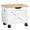 Nature+white, variant on Rustic Brown Rolling Under Desk Single Drawer File Cabinet for A4/Letter-Size Documents
