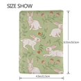 thumbnail image 3 of Pofeuu Cute Rabbit And Flower Print Travel Document Organizer Passport Holder Men Women for Family (6.5 in x 4.5 in),Wallet Holder Credit Card Clutch Bag Case, 3 of 5