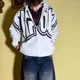 thumbnail image 4 of Conjunto de pijama navideño a cuadros para mujer, camiseta de manga larga abotonada con pantalones, ropa de dormir para estar en casa, 4 of 5