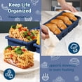 thumbnail image 6 of Dark Blue Silicone Freezer Tray 2-Pack Meal Prep Food Storage, 6 of 7