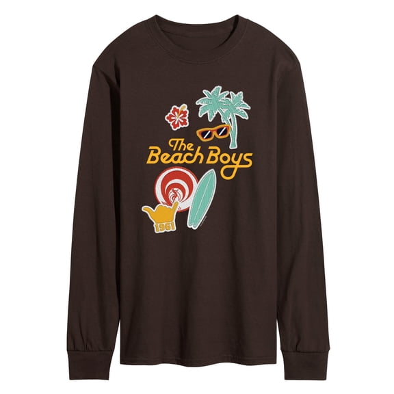 The Beach Boys - Faux Patches Long Sleeve Graphic T-Shirt