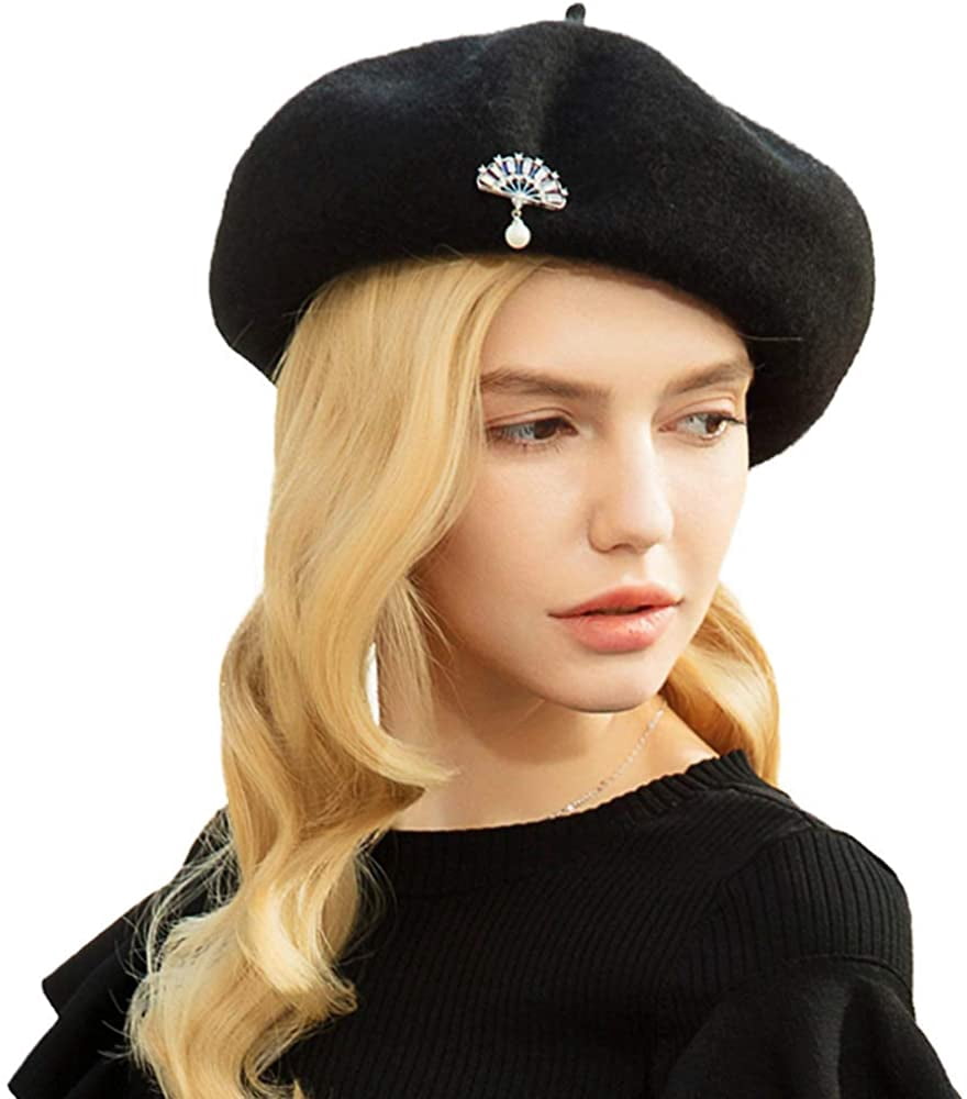 Ladies Wool Winter French Hat Beret 
