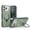 Green, variant on Poweltek for iPhone 17 Pro Max Magnetic Case, Shockproof Ring Kickstand Heat Dissipation Breathable Cooling Hollow Cellular Hole Protection Cover, Orange