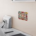thumbnail image 5 of Yayeee Toggle Light Switch Wall Plate 2-Gang 4.56"x4.48" Decorative Outlet Cover, Colorful Flowers, 5 of 7