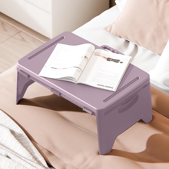 Escritorio plegable portátil para portátil y estudio | Mesa de noche multifuncional para dormitorio y apartamento | Escritorio compacto para computadora con fácil almacenamiento | Mesa plegable