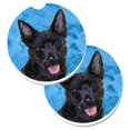 thumbnail image 1 of Blue Australian Kelpie Set of 2 Cup Holder Car Coaster, 1 of 1