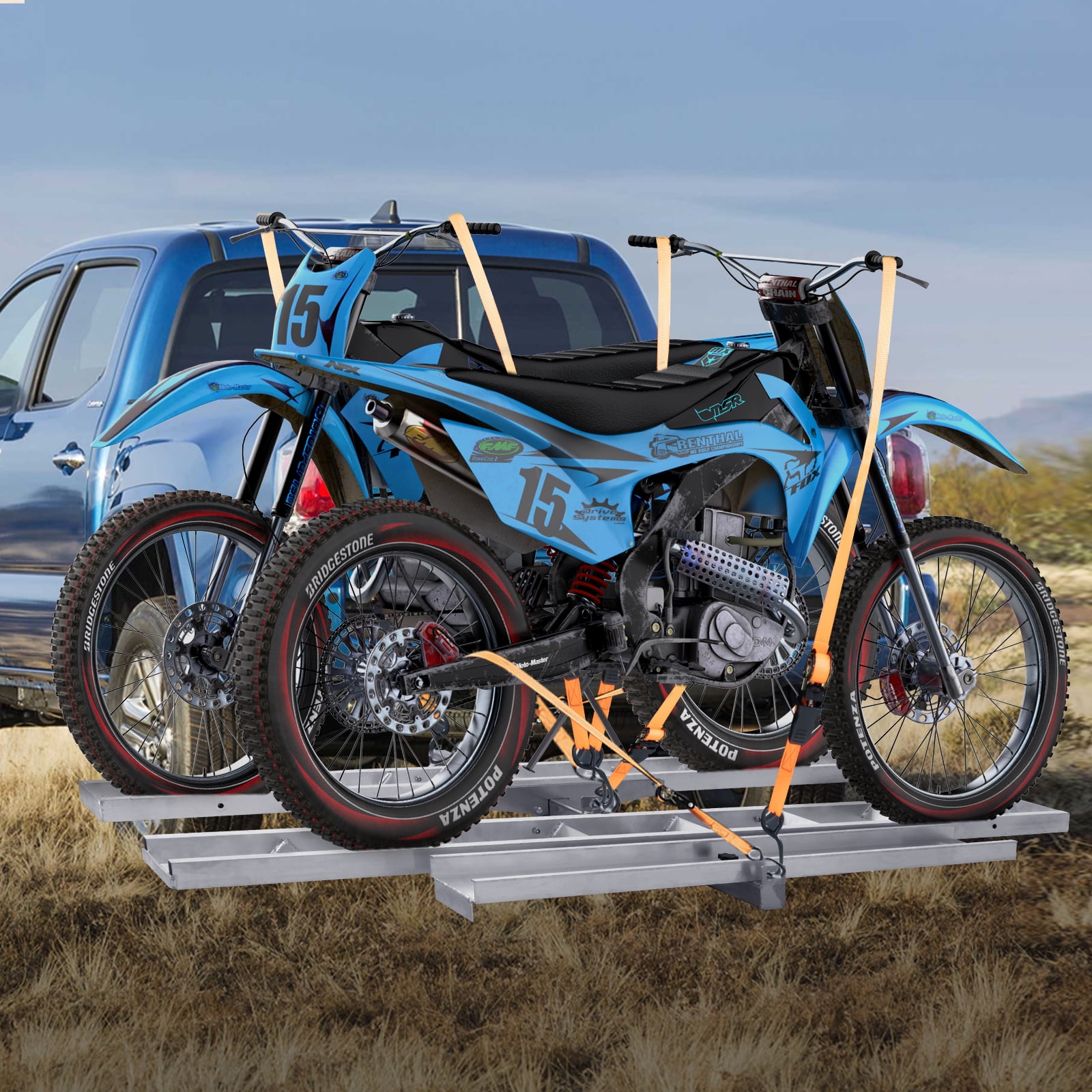 Aluminum double motorcycle carrier hotsell