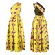 thumbnail image 4 of Vestido largo estampado africano para mujer Vestido largo con abertura en el hombro de Muti Way Homb Abanopi 7-L, 4 of 7