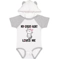 thumbnail image 3 of Inktastic My Great Aunt Loves Me Kitty Cat Girls Baby Bodysuit, 3 of 5