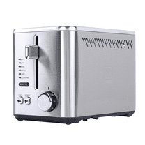 Toastmaster 2-Slice Toaster, Stainless Steel with Lever and Dial Controls, Extra Wide Slots, 900W