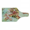 thumbnail image 1 of Rose Cutting Board, Dried Roses Petals Leaves Nostalgic Fragile Floral Vintage Abstract View, Decorative Tempered Glass Cutting and Serving Board, Wine Bottle Shape, Multicolor, by Ambesonne, 1 of 1