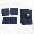 thumbnail image 2 of Premium Classic Ultra-Soft Cotton Assorted 12-Piece Eco-Friendly Towel Set - 27" x 54", 16" x 28", 13" x 13", Navy Blue, 2 of 6