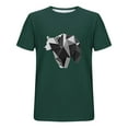 thumbnail image 5 of T-shirts for Men Printing T-shirt Short Sleeve Round-Neck Round Neck Casual Blouses Shirts Green XL Mens Tops, 5 of 5