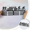 thumbnail image 4 of 1Set Running Medal Display Hanger Holder Cycling Medal Holder Sports Medals Display Rack for 60+ Medals Wall Mount Award Display Holder Hook Hanger Decor Iron Hooks Gifts for Kids, 4 of 9