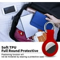 thumbnail image 4 of Compatible with AirTag Case Keychain Air Tag Holder Silicone AirTags Key Ring Cases Tags Chain Apple GPS Item Finders Accessories 4 Pack, 4 of 10